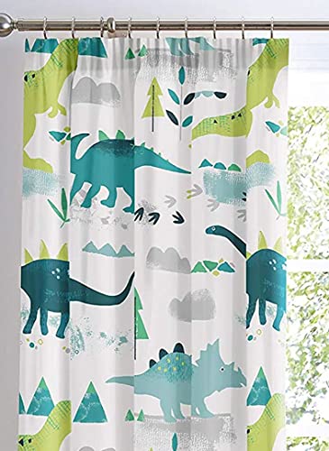 Bedlam Dino Gefütterte Bleistift-Faltenvorhänge, Polyester, Mehrfarbig, 168 x 183cm Bedlam Dino Gefütterte Bleistift-Faltenvorhänge, Polyester, Mehrfarbig, 168 x 183cm von Bedlam