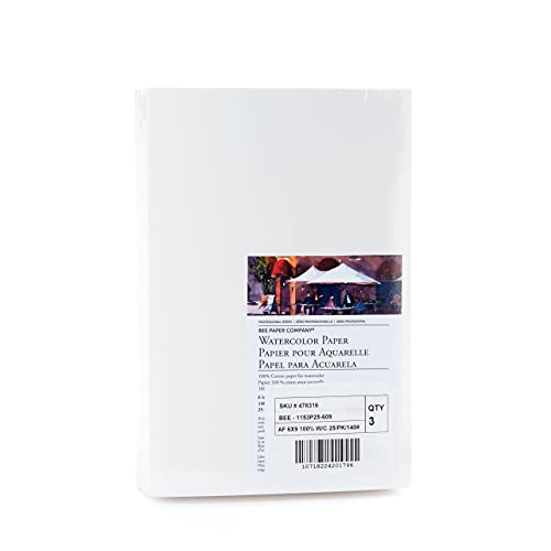 Bienenpapier, 15,2 x 22,9 cm, Aquarellpapier, 63,5 kg, 50 Blatt Bienenpapier, 15,2 x 22,9 cm, Aquarellpapier, 63,5 kg, 50 Blatt von Bee Paper Company