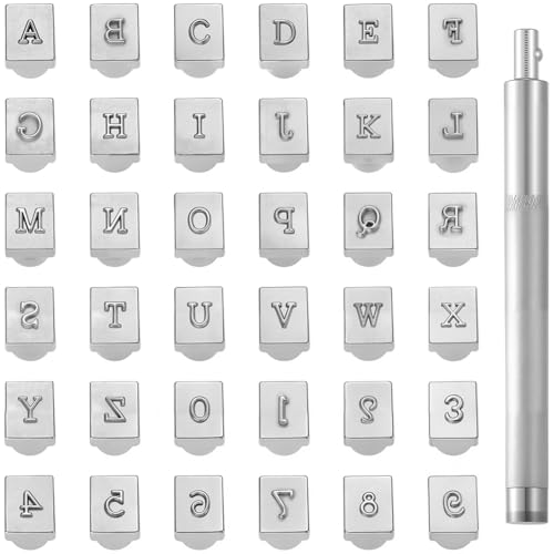 Beebeecraf 1 Set 36 Teilig 4.5mm Stanzwerkzeug Set Für Lederlegierung Buchstaben Und Zahlenstempel Set Bedruckte Metallstanzwerkzeuge Für Ledergürtel Taschen Hüte Schuhe Basteln Schmuckmarkierungen Beebeecraf 1 Set 36 Teilig 4.5mm Stanzwerkzeug Set Für Lederlegierung Buchstaben Und Zahlenstempel Set Bedruckte Metallstanzwerkzeuge Für Ledergürtel Taschen Hüte Schuhe Basteln Schmuckmarkierungen von Beebeecraft