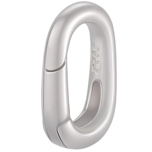 Beebeecraf 925 Sterling Silber Federverschluss Oval Ring Karabiner Clip Verbinder Schloss Für Schmuckherstellung Armband Halskette Beebeecraf 925 Sterling Silber Federverschluss Oval Ring Karabiner Clip Verbinder Schloss Für Schmuckherstellung Armband Halskette von Beebeecraft
