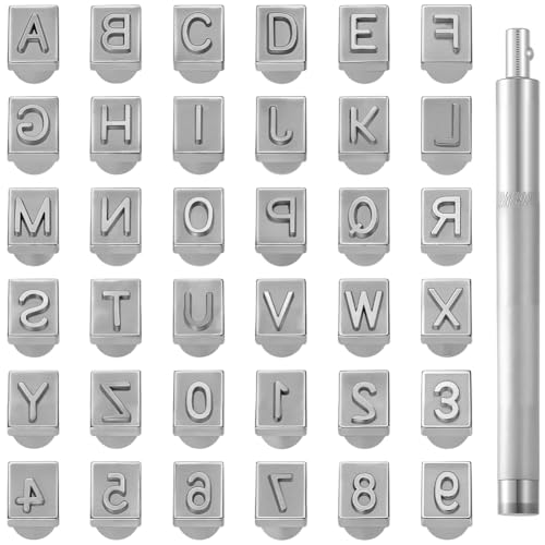 Beebeecraf Lederstempelwerkzeuge Metall Alphabet Großbuchstabe 26 und 10 Zahlen Stempel Stanzset Zum Prägen Basteln Kunst Gürtel Taschen Hüte Schuhe Beebeecraf Lederstempelwerkzeuge Metall Alphabet Großbuchstabe 26 und 10 Zahlen Stempel Stanzset Zum Prägen Basteln Kunst Gürtel Taschen Hüte Schuhe von Beebeecraft