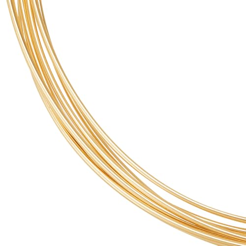 Beebeecraft 1,5 m, 0,8 mm dicker, gelbgoldgefüllter Draht, 0,8 mm, 14 Karat vergoldetes Messing, halbstarr, Schmuckschnur für Armbänder, Ohrringe, Halsketten, Schmuckherstellung, Perlenverpackungen Beebeecraft 1,5 m, 0,8 mm dicker, gelbgoldgefüllter Draht, 0,8 mm, 14 Karat vergoldetes Messing, halbstarr, Schmuckschnur für Armbänder, Ohrringe, Halsketten, Schmuckherstellung, Perlenverpackungen von Beebeecraft