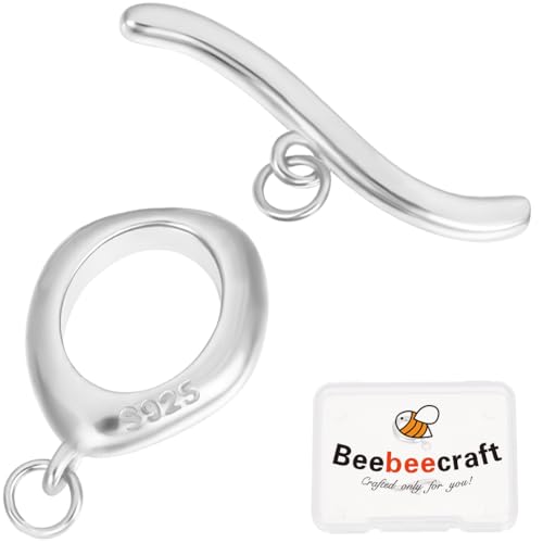 Beebeecraft 1 Box 1 Sets Knebelverschlüsse 925 OT Knebelverschlüsse Aus Sterlingsilber Schmuckverschlüsse Für Die DIY Herstellung von Halsketten Und Armbändern Beebeecraft 1 Box 1 Sets Knebelverschlüsse 925 OT Knebelverschlüsse Aus Sterlingsilber Schmuckverschlüsse Für Die DIY Herstellung von Halsketten Und Armbändern von Beebeecraft