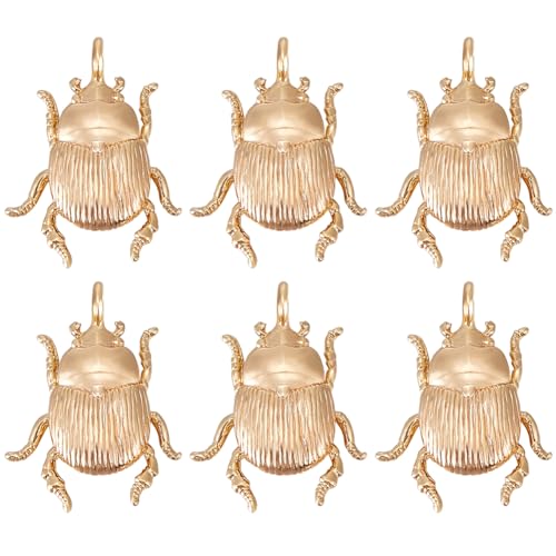 Beebeecraft 1 Box 10 Stück Insekten-Charms, 18 Karat Vergoldet, Tiermotiv, Antiker Fliegender Käfer, Charms-Anhänger, Bastelbedarf Für DIY-Schmuckherstellung, Loch: 1.6 mm Beebeecraft 1 Box 10 Stück Insekten-Charms, 18 Karat Vergoldet, Tiermotiv, Antiker Fliegender Käfer, Charms-Anhänger, Bastelbedarf Für DIY-Schmuckherstellung, Loch: 1.6 mm von Beebeecraft