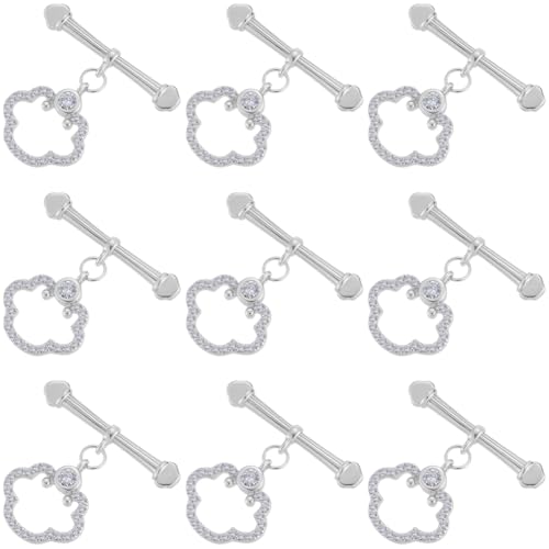 Beebeecraft 1 Box 10 Stück Knebelverschlüsse Mit Zirkonia Platinfarben Messingfarben Wolken Knebelverschlüsse Zur Schmuckherstellung Halsketten Armbänder Beebeecraft 1 Box 10 Stück Knebelverschlüsse Mit Zirkonia Platinfarben Messingfarben Wolken Knebelverschlüsse Zur Schmuckherstellung Halsketten Armbänder von Beebeecraft