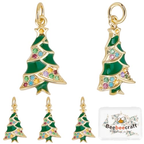 Beebeecraft 1 Box 10 Weihnachtsbaum Anhänger Emaille Zirkonia Platin Weihnachtsbaum Anhänger Mit Biegering Für Die Schmuckherstellung Armbänder Ohrringe Beebeecraft 1 Box 10 Weihnachtsbaum Anhänger Emaille Zirkonia Platin Weihnachtsbaum Anhänger Mit Biegering Für Die Schmuckherstellung Armbänder Ohrringe von Beebeecraft