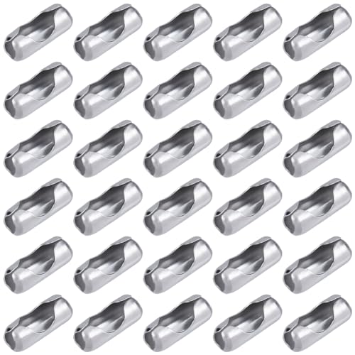 Beebeecraft 1 Box 100 Stück 304 Edelstahl-Kugelketten-Verschlüsse, passend für 4,5 mm Perlenkette, Schmuckherstellung, Zubehör, Clips Beebeecraft 1 Box 100 Stück 304 Edelstahl-Kugelketten-Verschlüsse, passend für 4,5 mm Perlenkette, Schmuckherstellung, Zubehör, Clips von Beebeecraft