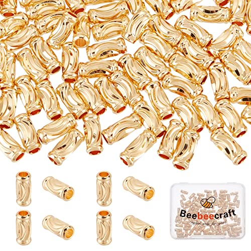 Beebeecraft 1 Box 100 Stück Rohrperlen 18K Vergoldete Säule Zwischenperlen Hohlperlen Zur Schmuckherstellung 7x3mm Für DIY Armband Halskette Beebeecraft 1 Box 100 Stück Rohrperlen 18K Vergoldete Säule Zwischenperlen Hohlperlen Zur Schmuckherstellung 7x3mm Für DIY Armband Halskette von Beebeecraft