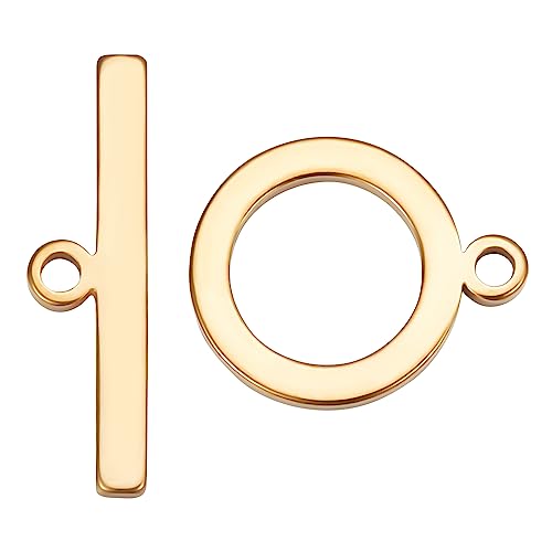 Beebeecraft 1 Box 15 Sets knebelverschlüsse Gold 18 Karat Vergoldete Verschlüsse Schmuckverschlüsse Verbinder Runde Ring Knebel T Bar Verschlüsse Sets Für Die Herstellung von Halsketten Beebeecraft 1 Box 15 Sets knebelverschlüsse Gold 18 Karat Vergoldete Verschlüsse Schmuckverschlüsse Verbinder Runde Ring Knebel T Bar Verschlüsse Sets Für Die Herstellung von Halsketten von Beebeecraft