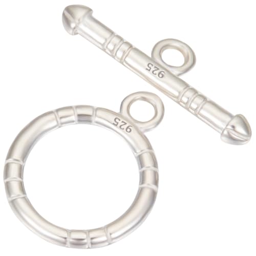 Beebeecraft 1 Box 2 Set Ringknebelverschlüsse Aus Sterlingsilber Schmuckverschlüsse Verbinder Runde Ringknebelverschlüsse T-Bar-Verschlüsse-Sets Für Die Herstellung von Halsketten Armbändern Ohrringen Beebeecraft 1 Box 2 Set Ringknebelverschlüsse Aus Sterlingsilber Schmuckverschlüsse Verbinder Runde Ringknebelverschlüsse T-Bar-Verschlüsse-Sets Für Die Herstellung von Halsketten Armbändern Ohrringen von Beebeecraft