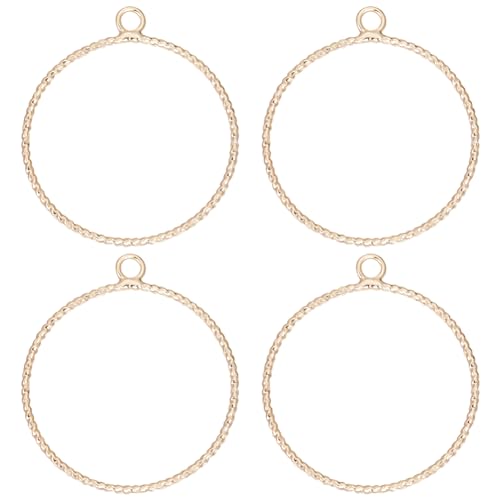 Beebeecraft 1 Box 20 Stück Ring Charms 18 Karat Vergoldet Runder Kreis Anhänger Charm Mit Loch Für Die Schmuckherstellung Beebeecraft 1 Box 20 Stück Ring Charms 18 Karat Vergoldet Runder Kreis Anhänger Charm Mit Loch Für Die Schmuckherstellung von Beebeecraft