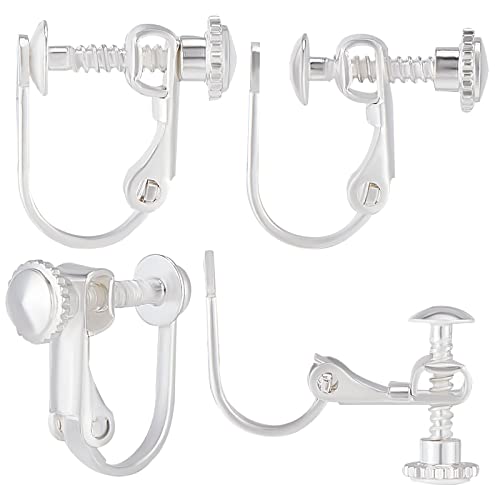 Beebeecraft 1 Box 20 Stück Schrauben Clip On Ohrring Konverter 925 mit Sterlingsilber Überzogene Schrauben Nicht Durchbohrte Clip On Ohrring Zubehörkomponenten Für DIY Ohrring Geschenkherstellung Beebeecraft 1 Box 20 Stück Schrauben Clip On Ohrring Konverter 925 mit Sterlingsilber Überzogene Schrauben Nicht Durchbohrte Clip On Ohrring Zubehörkomponenten Für DIY Ohrring Geschenkherstellung von Beebeecraft
