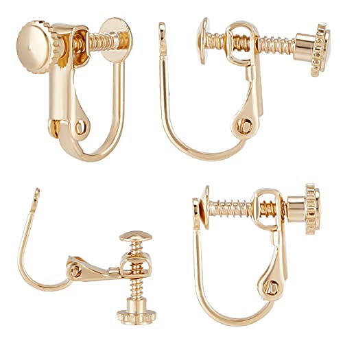 Beebeecraft 1 Box 20 Stück Schrauben-Klipp-Ohrring-Konverter 24K Vergoldete Spiral-Ohrclips Schrauben-Ohrring-Suchkomponenten Für DIY-Ohrring-Geschenkherstellung Beebeecraft 1 Box 20 Stück Schrauben-Klipp-Ohrring-Konverter 24K Vergoldete Spiral-Ohrclips Schrauben-Ohrring-Suchkomponenten Für DIY-Ohrring-Geschenkherstellung von Beebeecraft
