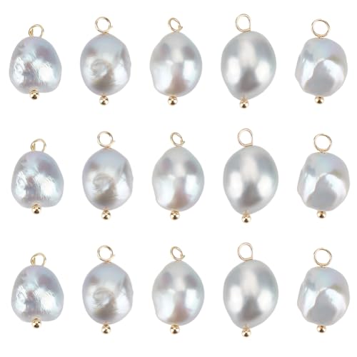 Beebeecraft 1 Box 20 Stück Süßwasserperlen Charms Natürliche Unregelmäßige Weiße Perlen Baumelnde Tropfen Charms Anhänger Für Meer DIY Armbänder Halsketten Schmuckherstellung Beebeecraft 1 Box 20 Stück Süßwasserperlen Charms Natürliche Unregelmäßige Weiße Perlen Baumelnde Tropfen Charms Anhänger Für Meer DIY Armbänder Halsketten Schmuckherstellung von Beebeecraft