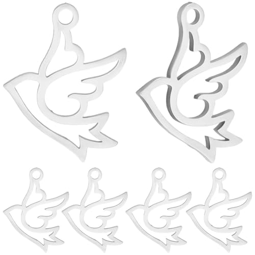 Beebeecraft 1 Box 20 Tauben Anhänger 201 Stück Edelstahl Hohl Friedenstaube Fliegender Vogel Tauben Anhänger Für Schmuckherstellung DIY Basteln Armbandzubehör Beebeecraft 1 Box 20 Tauben Anhänger 201 Stück Edelstahl Hohl Friedenstaube Fliegender Vogel Tauben Anhänger Für Schmuckherstellung DIY Basteln Armbandzubehör von Beebeecraft