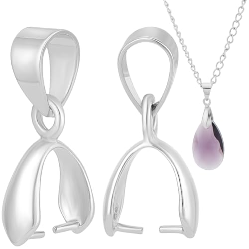 Beebeecraft 1 Box 30 Stück Eispickel Klemmbügel Platinierter Messingverschluss Klemmclip Für Halskette Schmuck Anhänger Zum Selbermachen Basteln von Beebeecraft