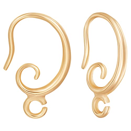 Beebeecraft 1 Box 30 Stück Französische Ohrringhaken 18K Vergoldetes Messing Ohrdrahthaken Mit Schlaufe Baumeln Fischhaken Für DIY Schmuckherstellung Zubehör Beebeecraft 1 Box 30 Stück Französische Ohrringhaken 18K Vergoldetes Messing Ohrdrahthaken Mit Schlaufe Baumeln Fischhaken Für DIY Schmuckherstellung Zubehör von Beebeecraft