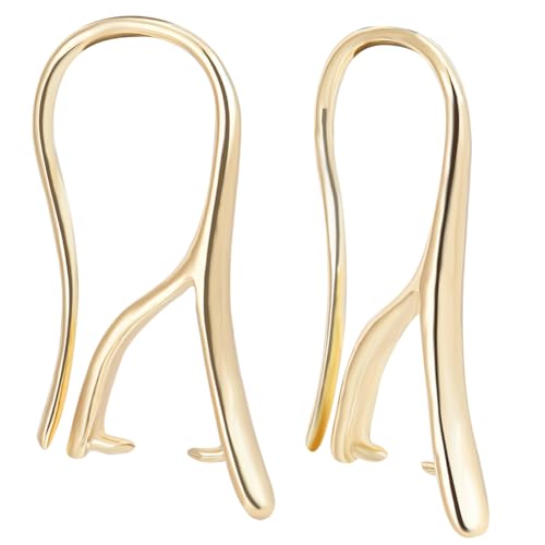 Beebeecraft 1 Box 30 Stück Ohrringhaken Mit Klemmbügeln 14 Karat Vergoldetes Messing Französische Ohrhaken Mit Anhängerverschluss Für DIY-Schmuck Ohrringe Beebeecraft 1 Box 30 Stück Ohrringhaken Mit Klemmbügeln 14 Karat Vergoldetes Messing Französische Ohrhaken Mit Anhängerverschluss Für DIY-Schmuck Ohrringe von Beebeecraft