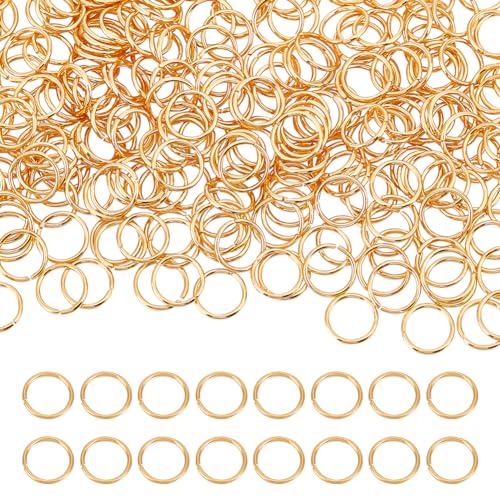 Beebeecraft 1 Box 300 Stück Offene Biegeringe 18 Karat Vergoldetes Messing Einzelne Schlaufe 7 mm Einzelne Schlaufe Kleine Kreisrahmen Schlüsselanhänger-Verbindungsstück Für Die Herstellung von Beebeecraft 1 Box 300 Stück Offene Biegeringe 18 Karat Vergoldetes Messing Einzelne Schlaufe 7 mm Einzelne Schlaufe Kleine Kreisrahmen Schlüsselanhänger-Verbindungsstück Für Die Herstellung von von Beebeecraft