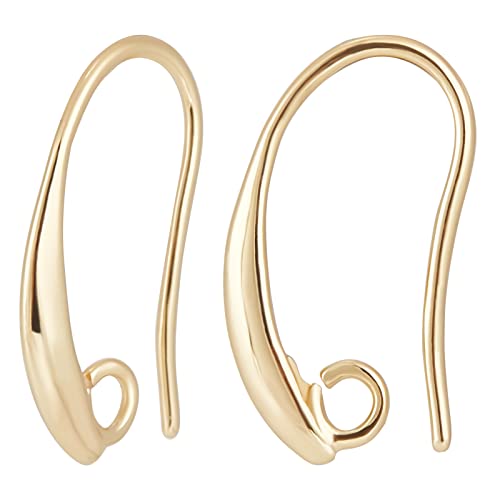 Beebeecraft 1 Box 40 Französische Ohrringhaken 18 Karat Vergoldetes Messing Blank Ohrhaken Mit 2 mm Schlaufen Zubehör Für DIY Frauen Ohrring Schmuckherstellung Beebeecraft 1 Box 40 Französische Ohrringhaken 18 Karat Vergoldetes Messing Blank Ohrhaken Mit 2 mm Schlaufen Zubehör Für DIY Frauen Ohrring Schmuckherstellung von Beebeecraft