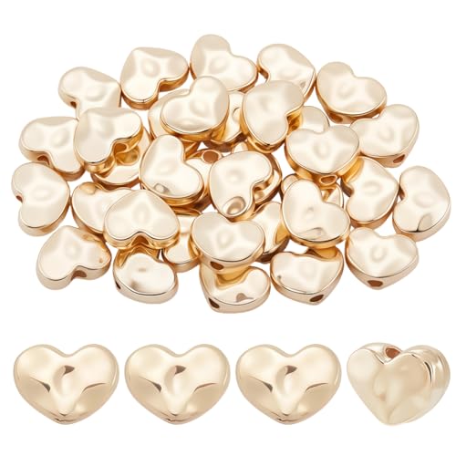 Beebeecraft 1 Box 50 Stück Herz Abstandshalterperlen 6x8x3mm Liebesform Lose 14 Karat Vergoldete Perlen Zur Schmuckherstellung Armband Halskette Ohrring Zubehör DIY Valentinstagsgeschenk Loch: 1.6mm Beebeecraft 1 Box 50 Stück Herz Abstandshalterperlen 6x8x3mm Liebesform Lose 14 Karat Vergoldete Perlen Zur Schmuckherstellung Armband Halskette Ohrring Zubehör DIY Valentinstagsgeschenk Loch: 1.6mm von Beebeecraft