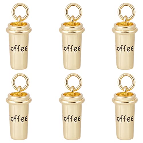 Beebeecraft 1 Box 8 Stück Kaffeetassen-Charms 18 Karat Vergoldete Kaffee-Anhänger-Charms Mit Biegeringen Loch: 3 mm Für DIY-Geschenk-Armbänder Halsketten-Ohrring-Herstellung Beebeecraft 1 Box 8 Stück Kaffeetassen-Charms 18 Karat Vergoldete Kaffee-Anhänger-Charms Mit Biegeringen Loch: 3 mm Für DIY-Geschenk-Armbänder Halsketten-Ohrring-Herstellung von Beebeecraft