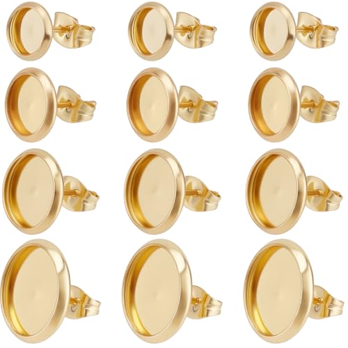 Beebeecraft 1 Box 80 Stück 4 Größen Ohrstecker Beschläge 18 Karat Vergoldeter Edelstahl Ohrstecker Rohlinge 6mm 8mm 10mm 12mm Tablett Ohrstecker Mit Ohrmuttern Für Die Schmuckherstellung Zubehör Beebeecraft 1 Box 80 Stück 4 Größen Ohrstecker Beschläge 18 Karat Vergoldeter Edelstahl Ohrstecker Rohlinge 6mm 8mm 10mm 12mm Tablett Ohrstecker Mit Ohrmuttern Für Die Schmuckherstellung Zubehör von Beebeecraft