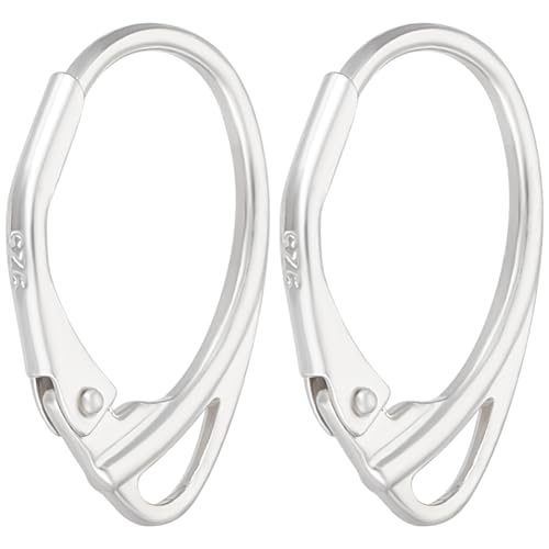 Beebeecraft 1 Box Brisur Ohrringhaken 925 Creolenhaken Aus Sterlingsilber Französischer Ohrdraht Ovale Ohrringzubehörteile Mit Schlaufen Für Die Schmuckherstellung Beebeecraft 1 Box Brisur Ohrringhaken 925 Creolenhaken Aus Sterlingsilber Französischer Ohrdraht Ovale Ohrringzubehörteile Mit Schlaufen Für Die Schmuckherstellung von Beebeecraft