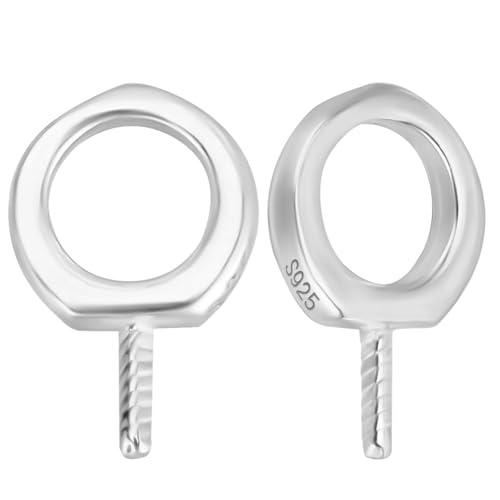 Beebeecraft 1 Box 10 Mini Ösenstiften Mit Schraubverschluss 925 Ösenstiften Aus Sterlingsilber Verschlüsse Haken Für Halbgebohrte Perlen Armbänder Schlüsselanhänger Ohrringe Basteln (9x6x1mm) Beebeecraft 1 Box 10 Mini Ösenstiften Mit Schraubverschluss 925 Ösenstiften Aus Sterlingsilber Verschlüsse Haken Für Halbgebohrte Perlen Armbänder Schlüsselanhänger Ohrringe Basteln (9x6x1mm) von Beebeecraft