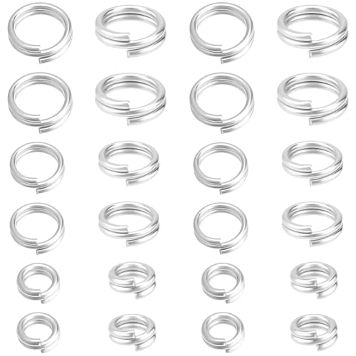 Beebeecraft 1 Box Mit 150 Doppelschlaufen Biegeringen 925 Sterling Silber Plattierte 4/5/6mm Kleine Offene Runde Geteilte Biegeringe Schlüsselringe Verbindungsstücke Für Die Schmuckherstellung Beebeecraft 1 Box Mit 150 Doppelschlaufen Biegeringen 925 Sterling Silber Plattierte 4/5/6mm Kleine Offene Runde Geteilte Biegeringe Schlüsselringe Verbindungsstücke Für Die Schmuckherstellung von Beebeecraft