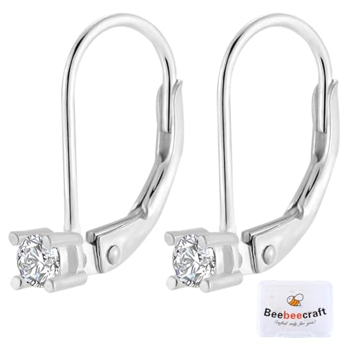Beebeecraft 1 Box Mit 2 Paar Leverback Ohrring Zubehör 925 Ohrringhaken Aus Sterlingsilber Französischer Ohrringhaken Baumelnder Strassstein Leverback Ohrhaken Verbinder Für Schmuckherstellungszubehör Beebeecraft 1 Box Mit 2 Paar Leverback Ohrring Zubehör 925 Ohrringhaken Aus Sterlingsilber Französischer Ohrringhaken Baumelnder Strassstein Leverback Ohrhaken Verbinder Für Schmuckherstellungszubehör von Beebeecraft