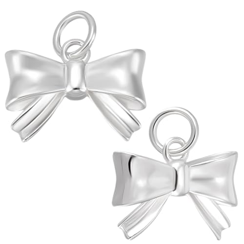 Beebeecraft 1 Box Mit 2 Schleifenanhängern 925 baumelnde Fliege Anhänger Aus Sterlingsilber Mit Biegering Und Poliertuch Zur Schmuckherstellung Und Ohrringen. Beebeecraft 1 Box Mit 2 Schleifenanhängern 925 baumelnde Fliege Anhänger Aus Sterlingsilber Mit Biegering Und Poliertuch Zur Schmuckherstellung Und Ohrringen. von Beebeecraft