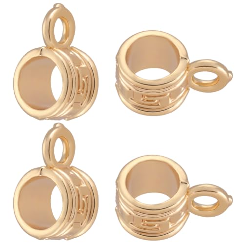 Beebeecraft 1 Box Mit 25 Bügelperlen 18 Karat Vergoldet Säulenaufhänger Röhrenperlen Charm Anhänger Mit Schlaufe Für Europäische Charm Armband Anhänger Schmuckherstellung Beebeecraft 1 Box Mit 25 Bügelperlen 18 Karat Vergoldet Säulenaufhänger Röhrenperlen Charm Anhänger Mit Schlaufe Für Europäische Charm Armband Anhänger Schmuckherstellung von Beebeecraft