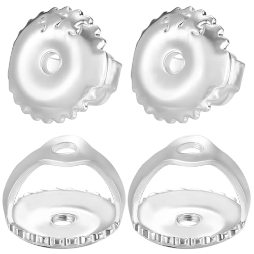 Beebeecraft 1 Box Mit 30 Ohrringverschlüssen Zum Anschrauben 925 Ersatz Ohrringverschlüsse Aus Sterlingsilber Mit Plattiertem Messing Passend Für Gewindestifte Mit 0.7mm Diamant Ohrsteckern Beebeecraft 1 Box Mit 30 Ohrringverschlüssen Zum Anschrauben 925 Ersatz Ohrringverschlüsse Aus Sterlingsilber Mit Plattiertem Messing Passend Für Gewindestifte Mit 0.7mm Diamant Ohrsteckern von Beebeecraft