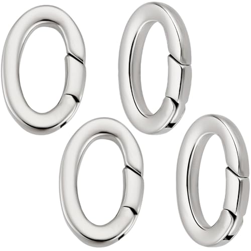 Beebeecraft 1 Box Mit 4 Federtorringen Aus Edelstahl 13x20x3mm Ovaler Karabiner Für Die DIY Schmuckherstellung. Beebeecraft 1 Box Mit 4 Federtorringen Aus Edelstahl 13x20x3mm Ovaler Karabiner Für Die DIY Schmuckherstellung. von Beebeecraft