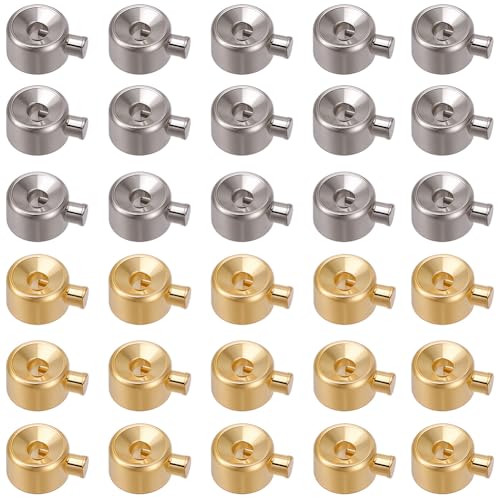 Beebeecraft 1 Box Mit 60 runden Quetschperlen 18 Karat Vergoldete Und Platinierte Messing Quetschperlen Anhänger Zur Schmuckherstellung Für Armbänder Und Halsketten Beebeecraft 1 Box Mit 60 runden Quetschperlen 18 Karat Vergoldete Und Platinierte Messing Quetschperlen Anhänger Zur Schmuckherstellung Für Armbänder Und Halsketten von Beebeecraft