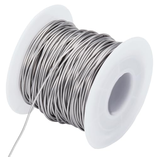 Beebeecraft 1 Rolle 18 Gauge 304 Edelstahl Basteldraht 32m Schmuckdraht Für Schmuck Mit Spule Zum Umwickeln von DIY Schmuck Armbändern Und Ohrringen von Beebeecraft