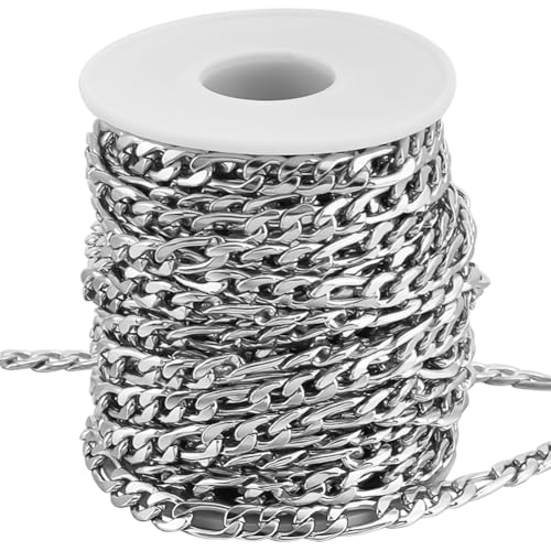 Beebeecraft 1 Rolle 32.8 Fuß/10 m Figaroketten 304 Sets Aus Edelstahl Zur Herstellung von Halsketten Kette Für Männer Und Frauen Halskettenherstellung Schmuckherstellung Beebeecraft 1 Rolle 32.8 Fuß/10 m Figaroketten 304 Sets Aus Edelstahl Zur Herstellung von Halsketten Kette Für Männer Und Frauen Halskettenherstellung Schmuckherstellung von Beebeecraft