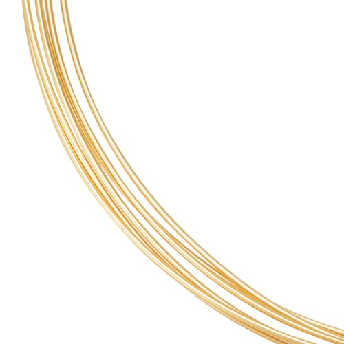 Beebeecraft 1.5 m 14 Karat Vergoldeter Messingdraht 0.7mm 21 Gauge Gelbgold Metalldraht Halbhart Rund Kupfer Schmuckband Für Die Schmuckherstellung Armbänder Ohrringe Halsketten Perlen Verpackung DIY Beebeecraft 1.5 m 14 Karat Vergoldeter Messingdraht 0.7mm 21 Gauge Gelbgold Metalldraht Halbhart Rund Kupfer Schmuckband Für Die Schmuckherstellung Armbänder Ohrringe Halsketten Perlen Verpackung DIY von Beebeecraft