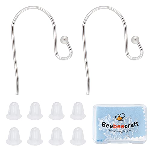 Beebeecraft 10 Paar/Box Ohrhaken Kugelende Französische Ohrhaken 925 Sterling Silber Ohrhaken Ohrringe 16.5x12mm Für Drop Dangle Ohrringzubehör DIY Schmuckherstellung Beebeecraft 10 Paar/Box Ohrhaken Kugelende Französische Ohrhaken 925 Sterling Silber Ohrhaken Ohrringe 16.5x12mm Für Drop Dangle Ohrringzubehör DIY Schmuckherstellung von Beebeecraft