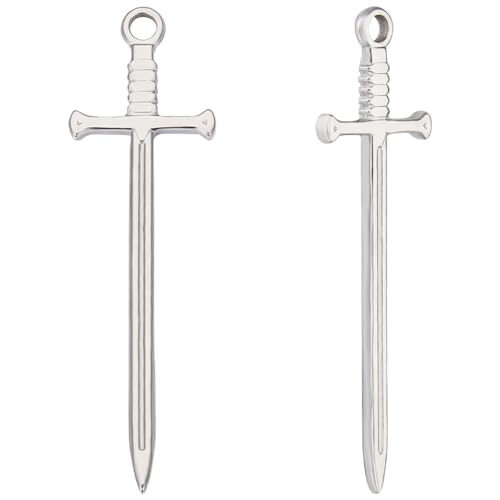 Beebeecraft 10 Stück/Box Schwert Anhänger Aus Edelstahl Katana Dolch Pfeil Baumelnde Anhänger Charms Für Die Schmuckherstellung Halskette Armband DIY Handwerk Beebeecraft 10 Stück/Box Schwert Anhänger Aus Edelstahl Katana Dolch Pfeil Baumelnde Anhänger Charms Für Die Schmuckherstellung Halskette Armband DIY Handwerk von Beebeecraft