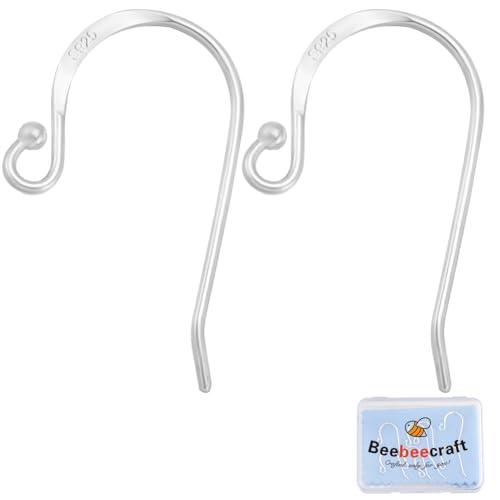 Beebeecraft 10 Stück 925 französische Ohrringhaken Aus Sterlingsilber Fisch Ohrhaken Mit Aufbewahrungsbox Für Die Herstellung von DIY Ohrhängern Und Schmuck Beebeecraft 10 Stück 925 französische Ohrringhaken Aus Sterlingsilber Fisch Ohrhaken Mit Aufbewahrungsbox Für Die Herstellung von DIY Ohrhängern Und Schmuck von Beebeecraft
