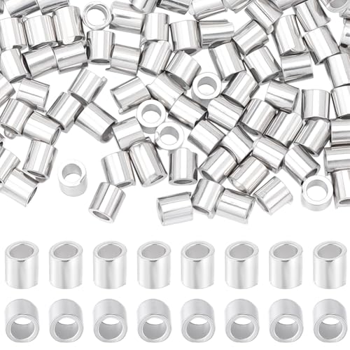 Beebeecraft 100 Stück 1mm Röhren Quetschperlen Rhodiniert 925 Sterlingsilber Winzige Röhren Abstandshalter Lose Stopperperlen Endkappen Für Die Schmuckherstellung Ohrring Armband Und Halsketten Beebeecraft 100 Stück 1mm Röhren Quetschperlen Rhodiniert 925 Sterlingsilber Winzige Röhren Abstandshalter Lose Stopperperlen Endkappen Für Die Schmuckherstellung Ohrring Armband Und Halsketten von Beebeecraft