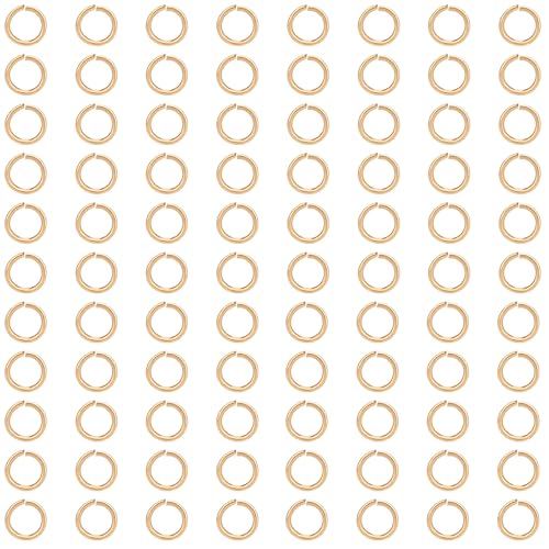 Beebeecraft 1 Box 1000Pcs 3 mm Offene Sprungringe 18K Gold beschichtetes Messing O-Ring Steckverbinder für Schmuck Halskette Armband Charms Reparatur Beebeecraft 1 Box 1000Pcs 3 mm Offene Sprungringe 18K Gold beschichtetes Messing O-Ring Steckverbinder für Schmuck Halskette Armband Charms Reparatur von Beebeecraft