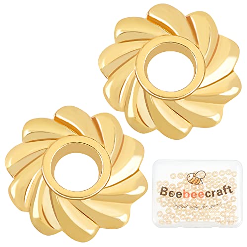 Beebeecraft 100Pcs 4.5mm Disc Spacer Perlen 18K Gold plattiert Messing Blume Legierung Perle flach rund Mini kleine Perlen für Armbänder Halskette Schmuck machen Beebeecraft 100Pcs 4.5mm Disc Spacer Perlen 18K Gold plattiert Messing Blume Legierung Perle flach rund Mini kleine Perlen für Armbänder Halskette Schmuck machen von Beebeecraft