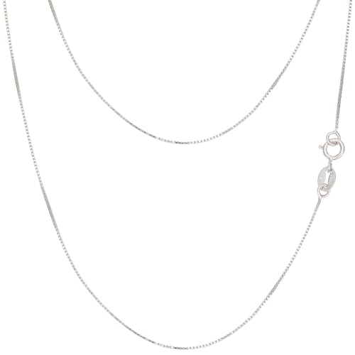 Beebeecraft 18 Zoll Silberne Italienische Panzerkette 925 Sterlingsilber 0.65mm Dicke Gliederkette als Geschenk Zu Weihnachten Und Valentinstag Beebeecraft 18 Zoll Silberne Italienische Panzerkette 925 Sterlingsilber 0.65mm Dicke Gliederkette als Geschenk Zu Weihnachten Und Valentinstag von Beebeecraft