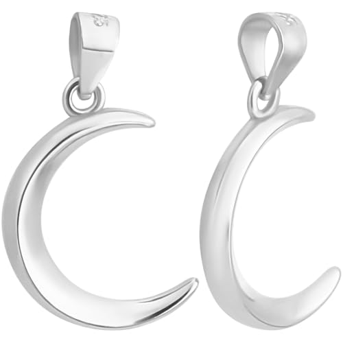 Beebeecraft 2 Stück 1 Boxen Mondanhänger 925 Halbmond Anhänger Aus Sterlingsilber 3D Mondanhänger Für Anhänger Armband Halskette Schmuckherstellung Beebeecraft 2 Stück 1 Boxen Mondanhänger 925 Halbmond Anhänger Aus Sterlingsilber 3D Mondanhänger Für Anhänger Armband Halskette Schmuckherstellung von Beebeecraft