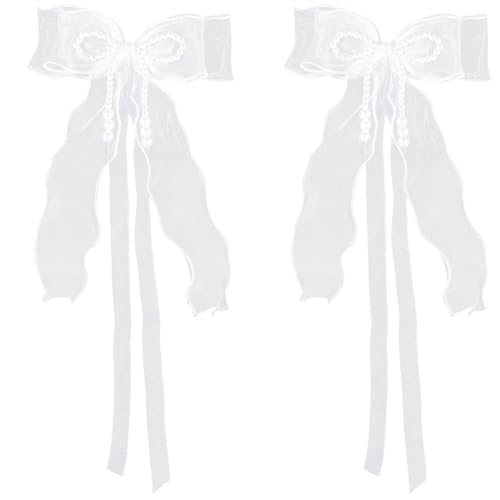 Beebeecraft 2 weiße Perlen Schleife Spitze Charms Bowknot Spitze Broschen für Kleidung Borg Bag Zubehör Gummi Strandtasche Beebeecraft 2 weiße Perlen Schleife Spitze Charms Bowknot Spitze Broschen für Kleidung Borg Bag Zubehör Gummi Strandtasche von Beebeecraft