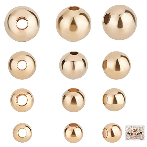 Beebeecraft 200 Stück 4 Größen 24 Karat Vergoldete Perlen 3.5 mm 4 mm 5 mm 6 mm Runde Glatte Zwischenperlen Anlaufbeständig Nahtlos Für Halsketten Armbänder Ohrringe Schmuckherstellung Beebeecraft 200 Stück 4 Größen 24 Karat Vergoldete Perlen 3.5 mm 4 mm 5 mm 6 mm Runde Glatte Zwischenperlen Anlaufbeständig Nahtlos Für Halsketten Armbänder Ohrringe Schmuckherstellung von Beebeecraft