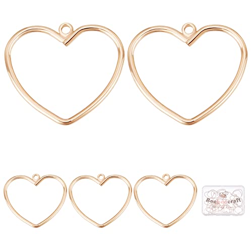 Beebeecraft 30 Stück/Schachtel 18 Karat Vergoldeter Hohler Herz Charm Legierungs Liebeszauber Anhänger Für DIY Halsketten Armband Ohrring Schmuckherstellung Beebeecraft 30 Stück/Schachtel 18 Karat Vergoldeter Hohler Herz Charm Legierungs Liebeszauber Anhänger Für DIY Halsketten Armband Ohrring Schmuckherstellung von Beebeecraft